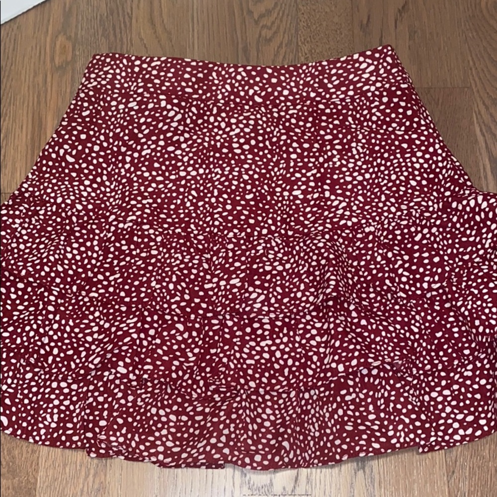 Shein Skirt (maroon)